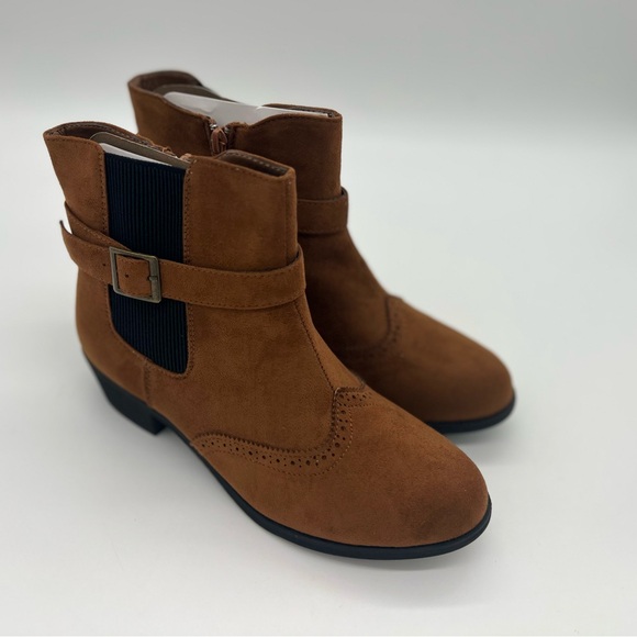 Avenue CLOUDWALKERS WIDE FIT ANKLE BOOT KEEGAN IN BROWN, SIZE 9 - Picture 3 of 6